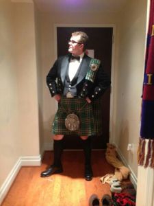 Liam before the GW inaugural ball